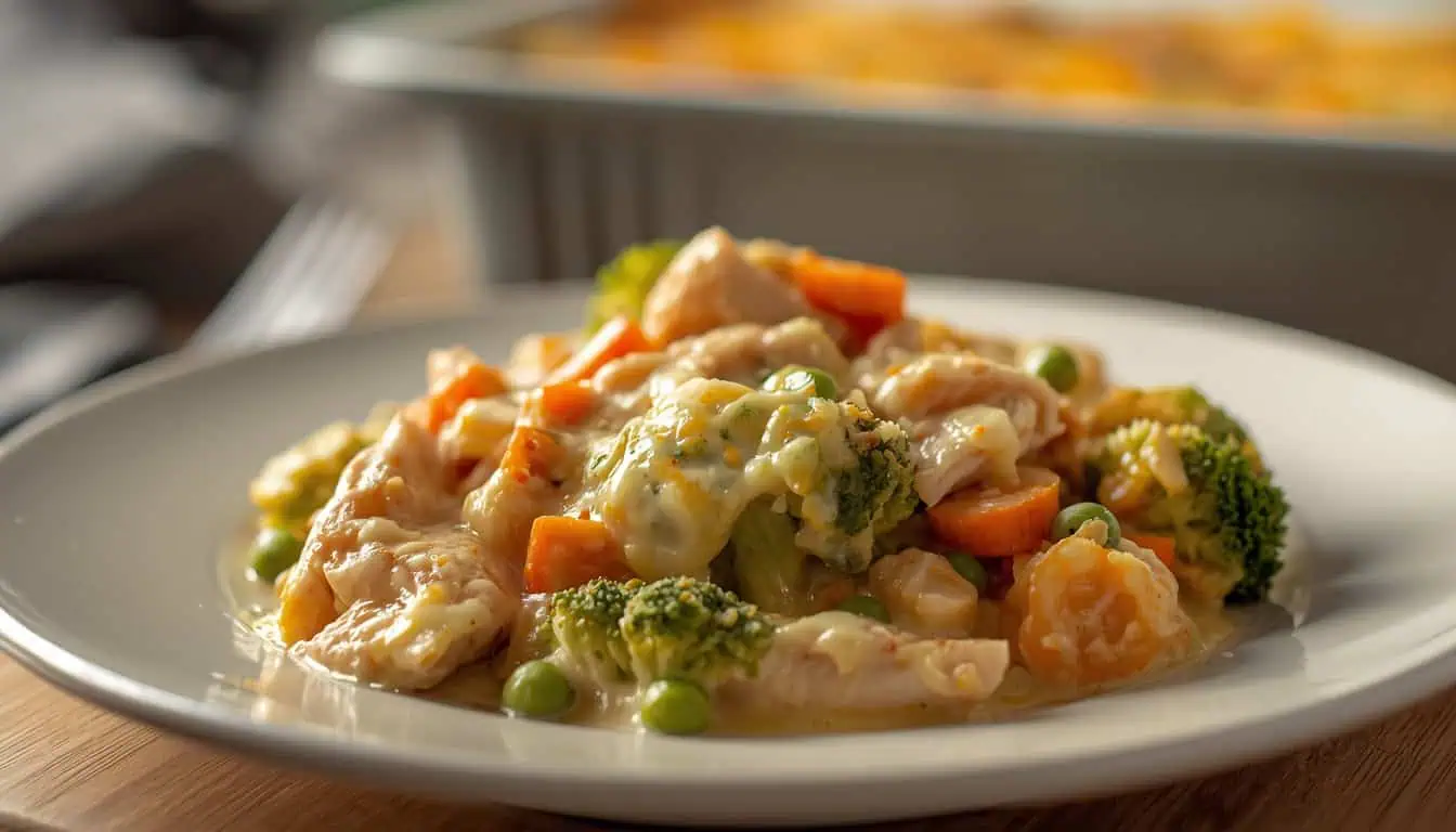 Chicken and vegetable casserole