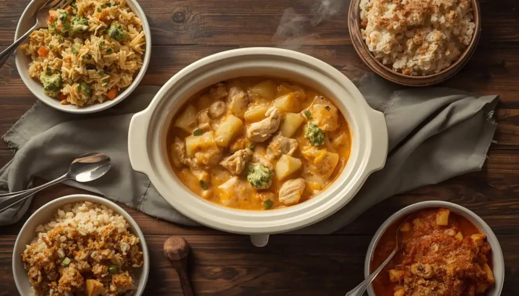 Easy crockpot chicken casserole recipes for family dinners